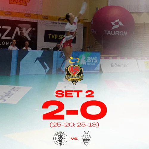 Drugi set wygrywamy z jeszcze większą przewagą, 25-18! Pięknym blokiem zamknęła tego seta Anna Obiała, świetna dziś pod 