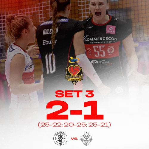 Wychodzimy na prowadzenie, 2-1! 

W tym secie uwaga wszystkich skierowana była przede wszystkim na Magdalenę Jurczyk. Ma